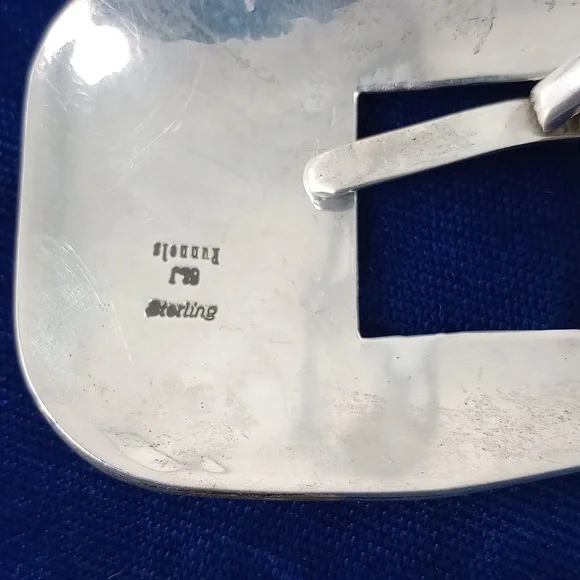 Navajo Harvest Sterling Silver Range Belt Set Signed - Picture 6 of 16